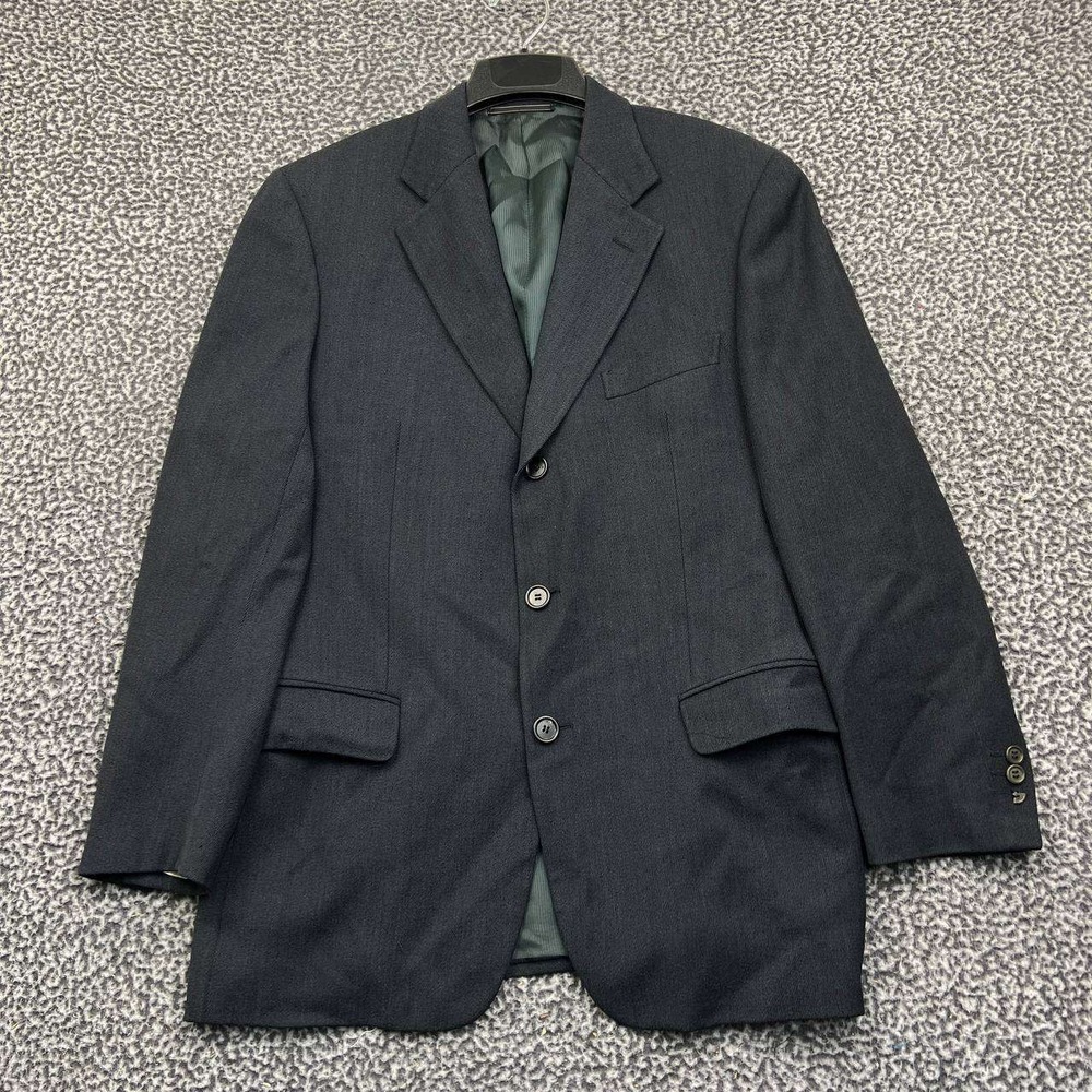 Ermenegildo Zegna Blazer Men Size‎ 40R Gray Sport Coat 3 Button Long Sleeve